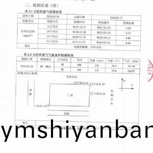檢(jian)測報告(2024.05.30)